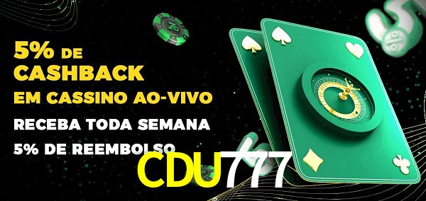 Promoções do cassino ao Vivo CDU777
